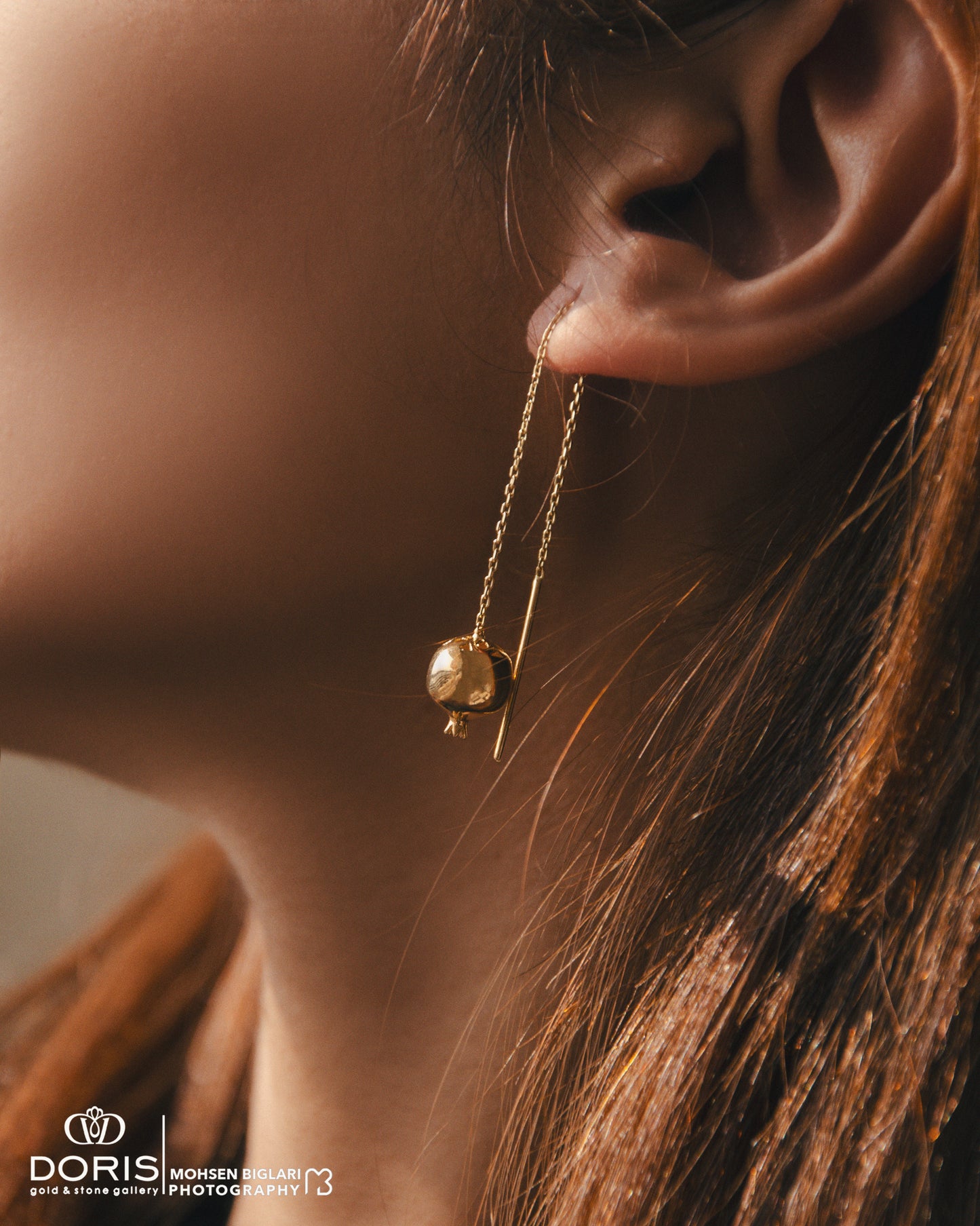 Pomegranate single Earrings