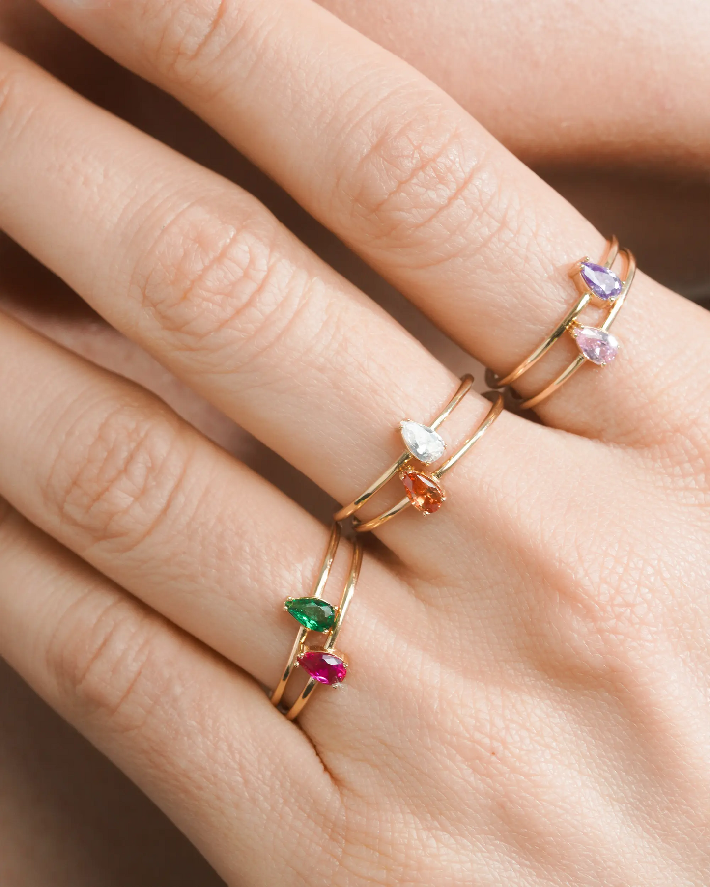 Afarinesh Ring- green stone