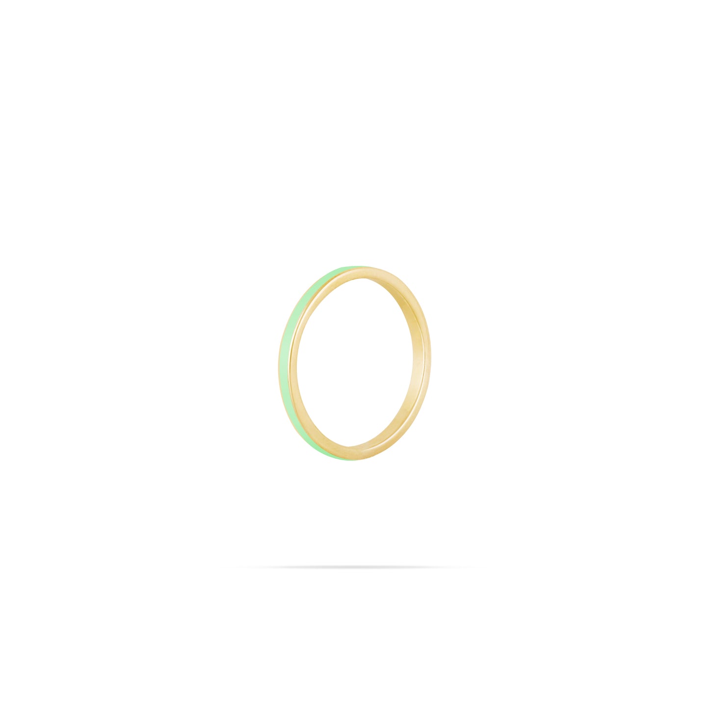 Lindo Zigzag Ring - Lemon enamel