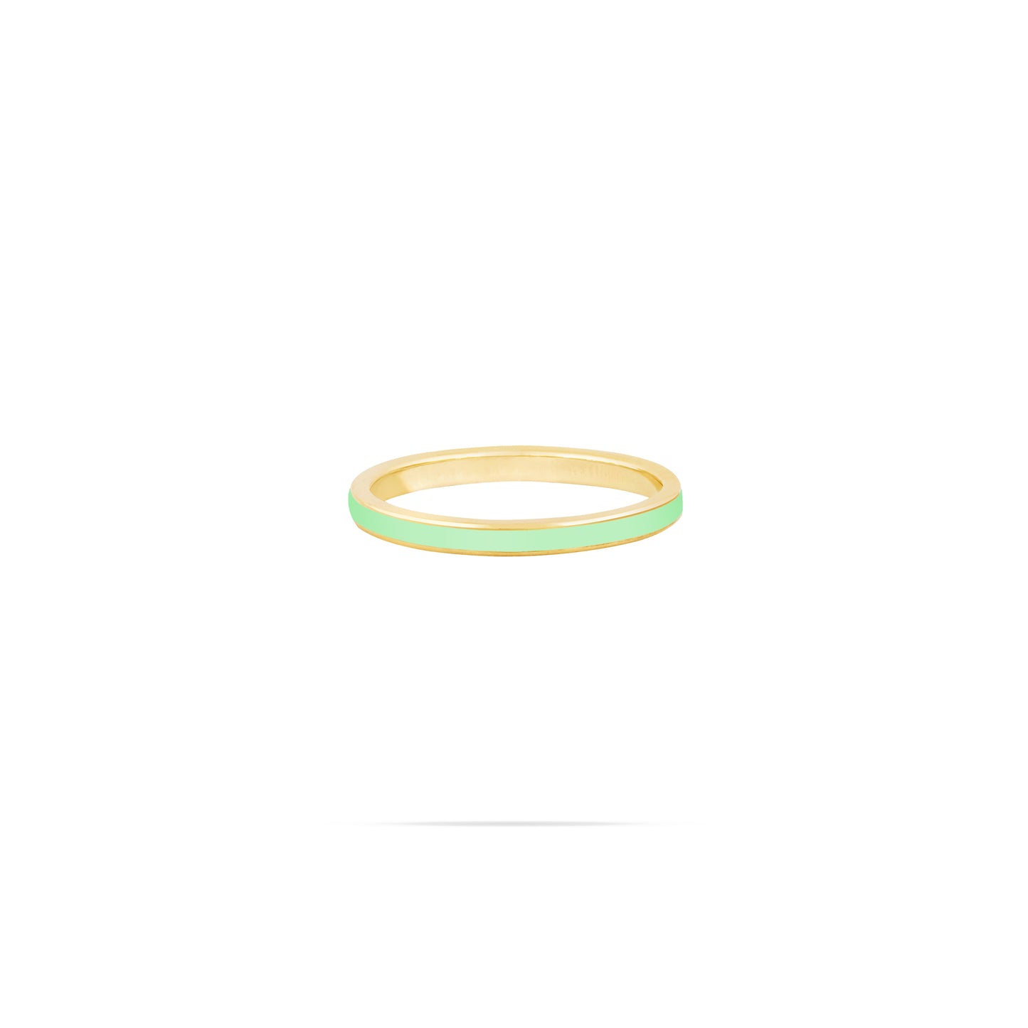 Lindo Zigzag Ring - Lemon enamel