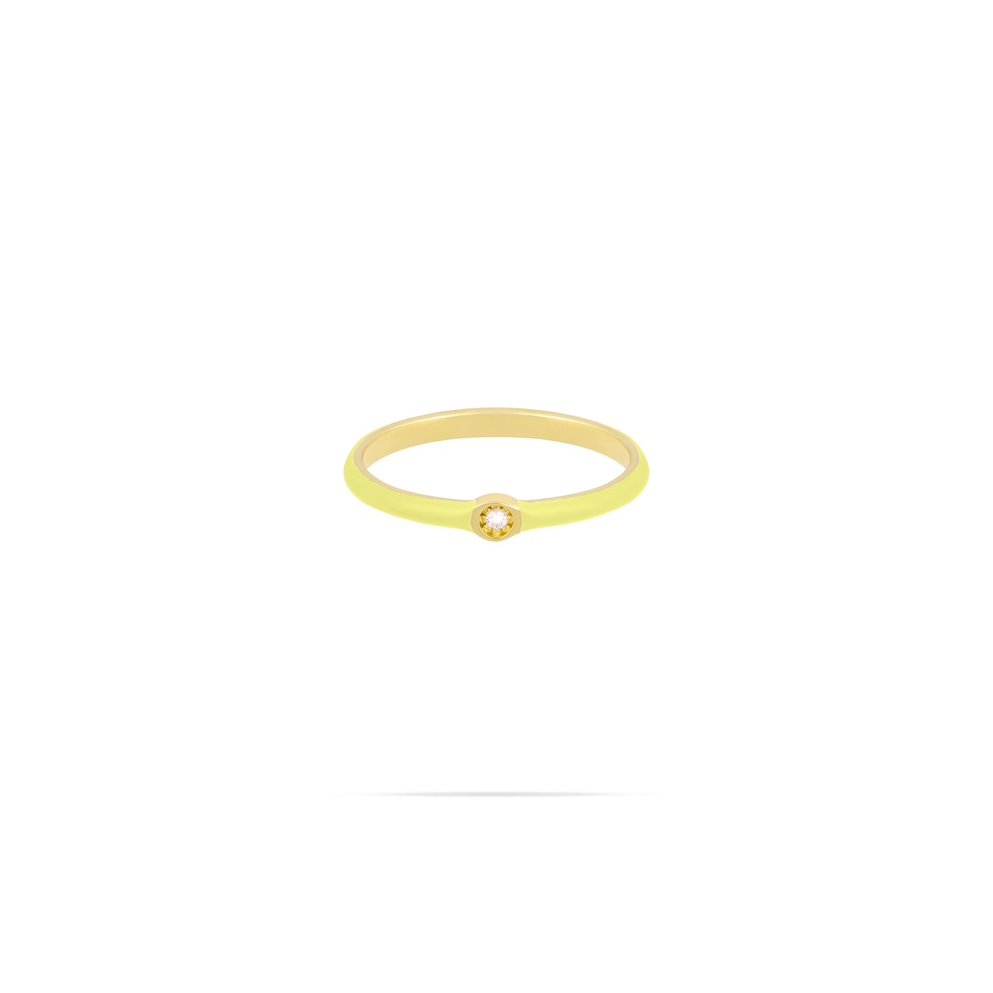 Yellow lady Ring- Circle stone