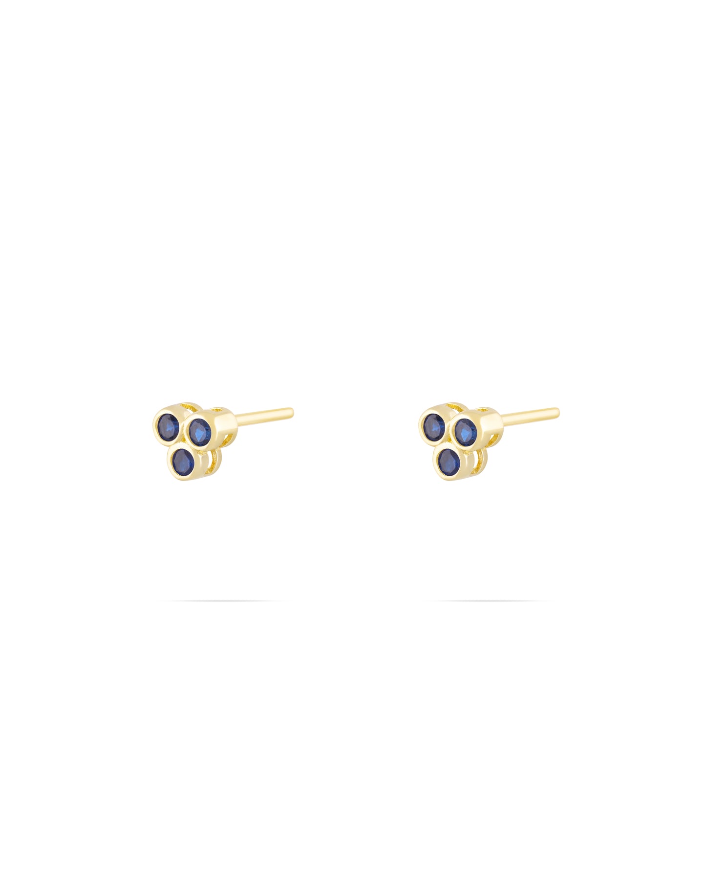 Polaris Earrings-Navy Blue stone