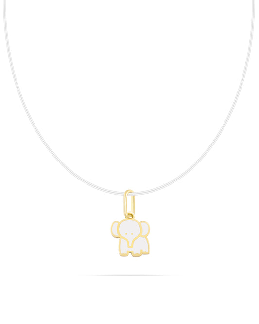 Horton necklace- White enamel