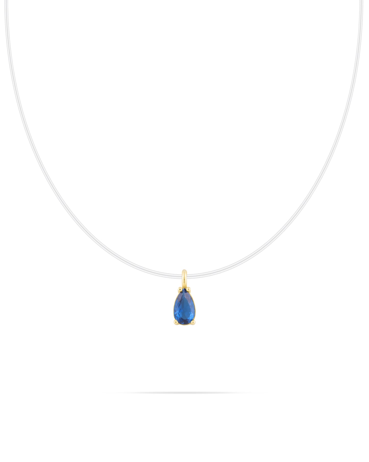 Blue Single Stone necklace