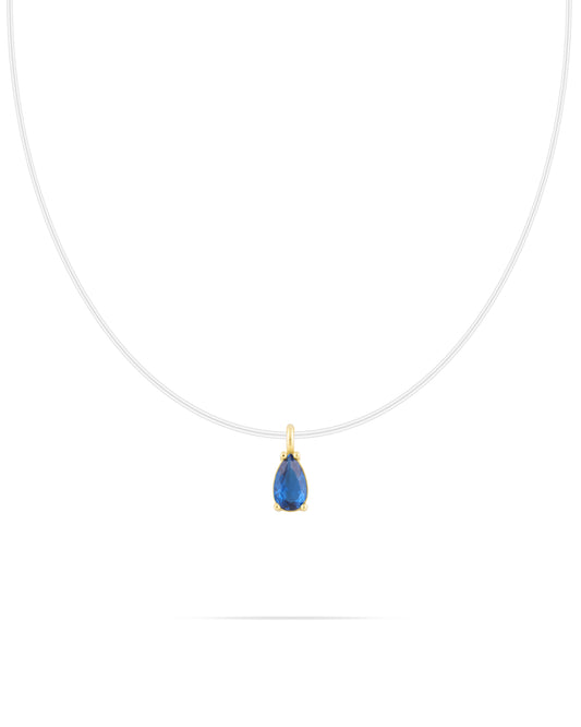 Blue Single Stone necklace