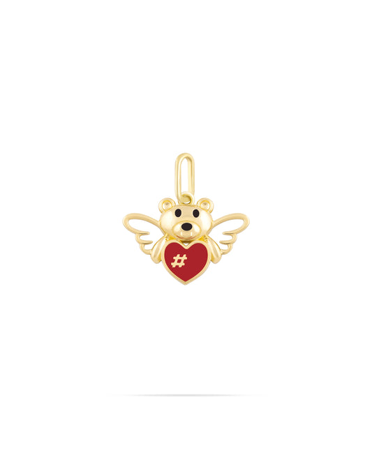 Stitched Heart & Winged Joubin Pendant