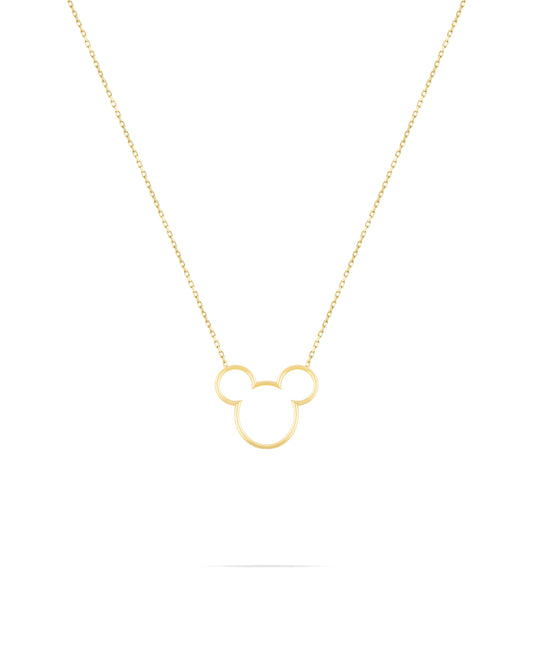 Wire Mickey necklace- Small