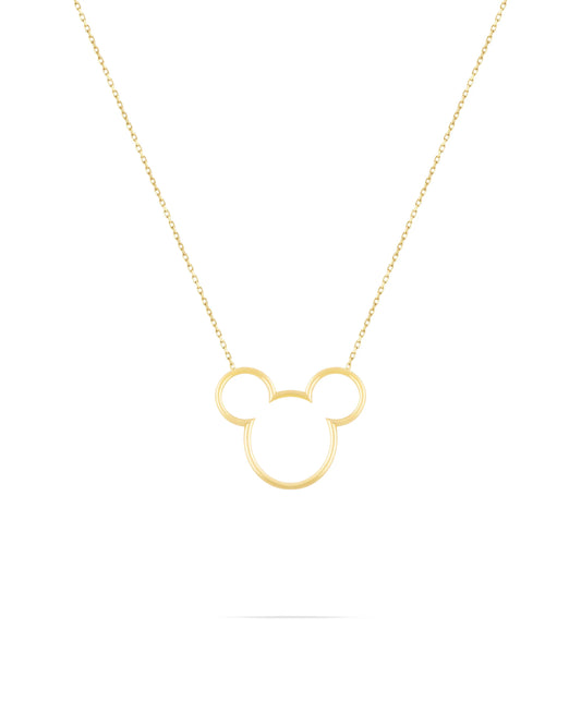 Wire Mickey necklace-Medium