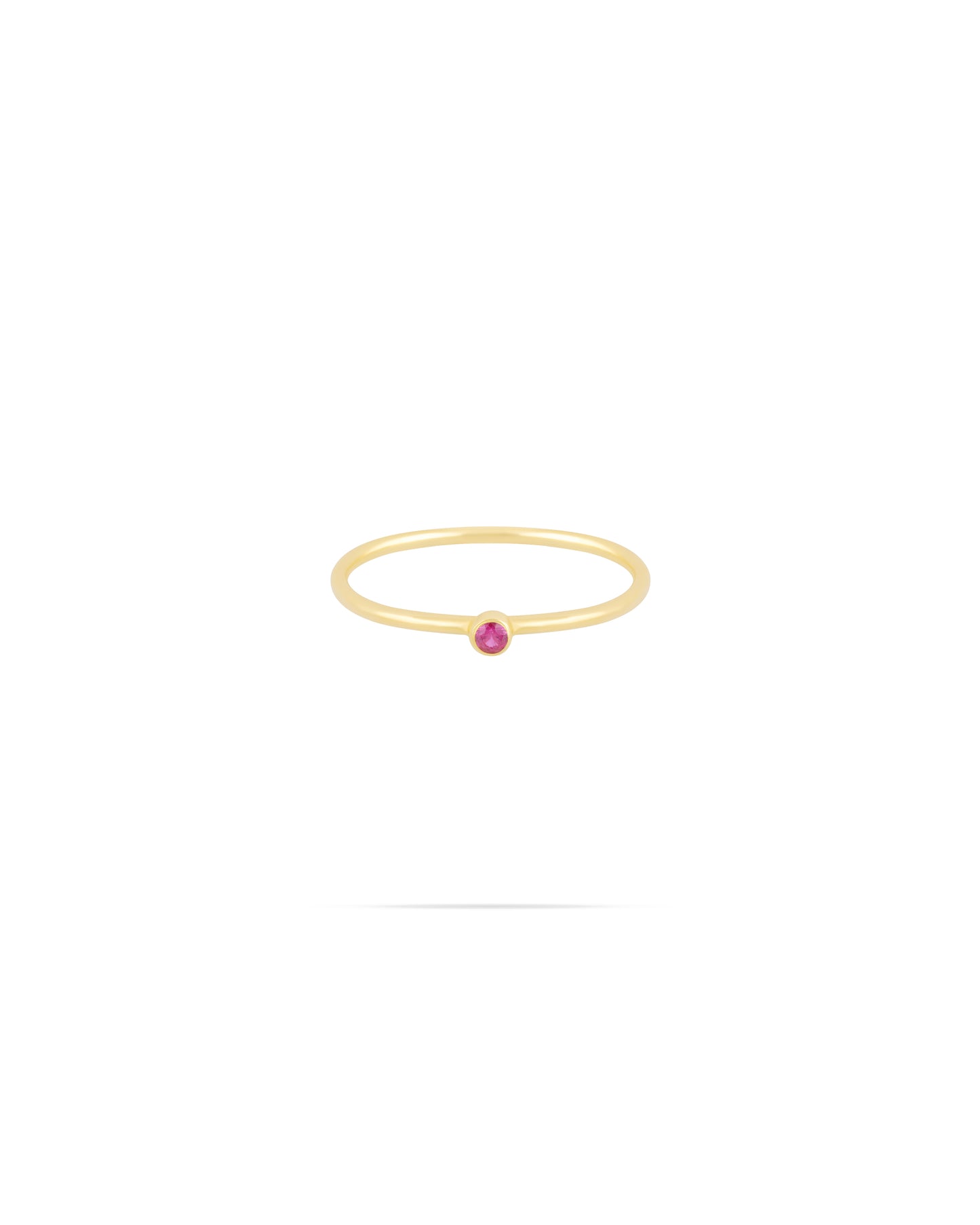 Rainbow ring - Magenta enamel