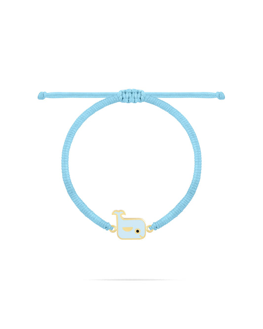 Happy wall Bracelet-Light blue enamel