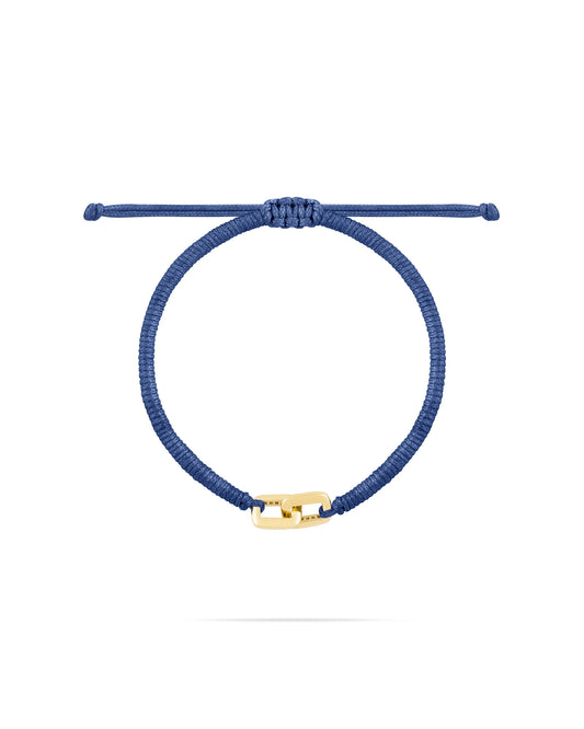 Two Link bracelet-Dark blue Woven