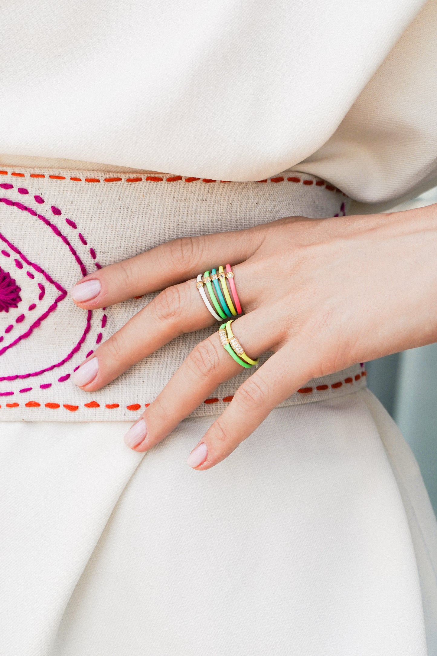 Yellow lady Ring- Circle stone