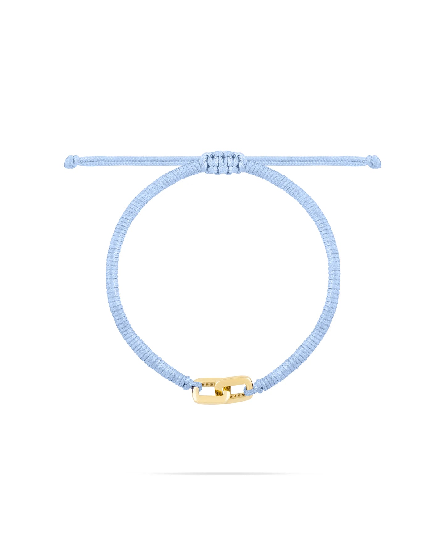 Two Link bracelet-Light blue Woven